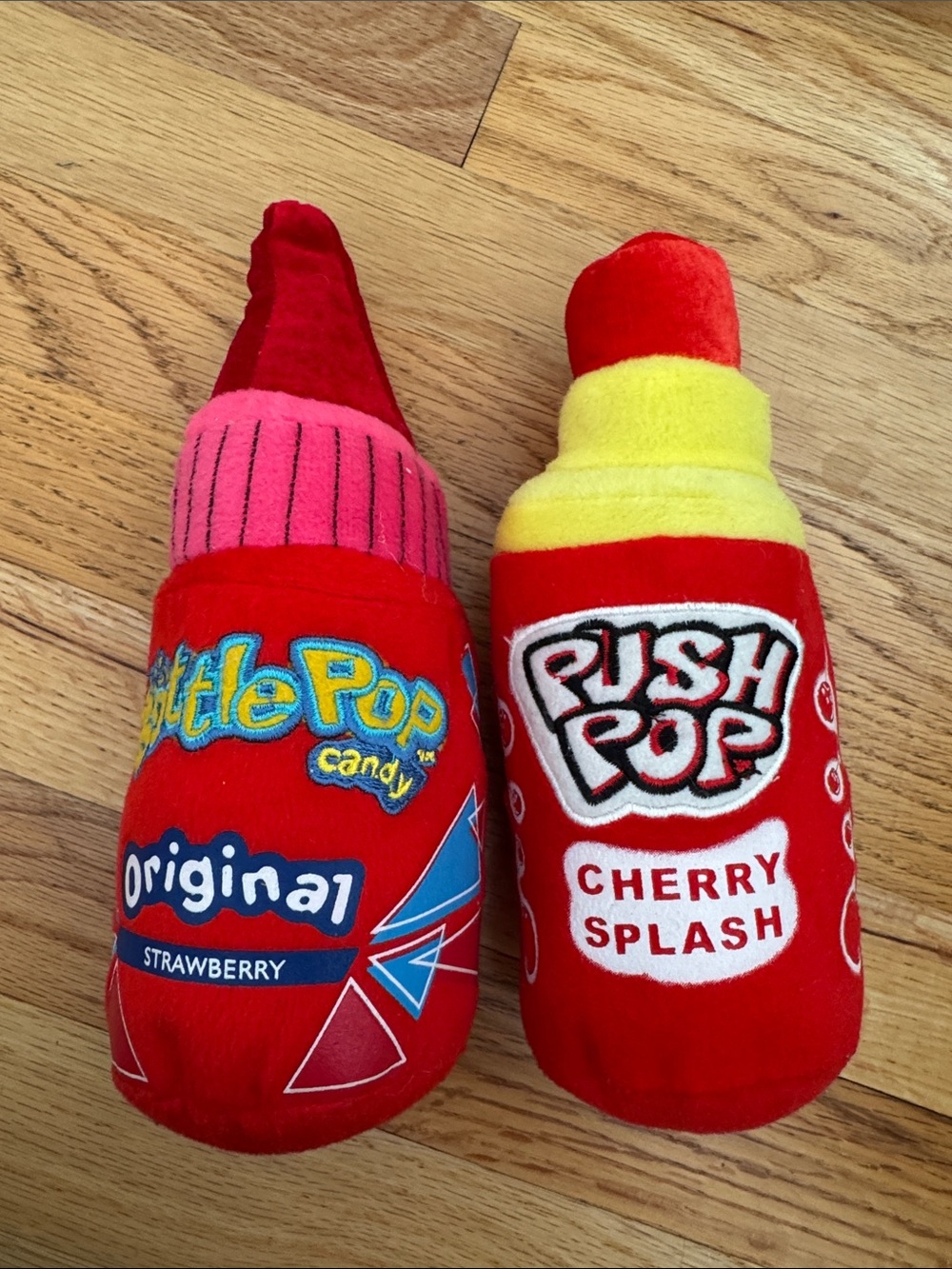 Push Pop & Pop Bottle Plush Cherry Splash & original Candy Snacks